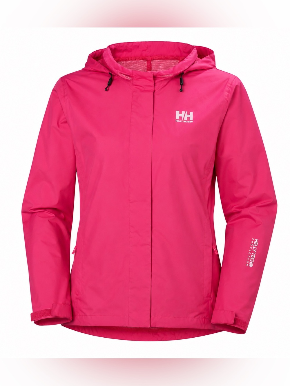 Helly Hansen Helly Tech Waterproof Rain Jacket XXL Pink Hooded Lightweight Shell